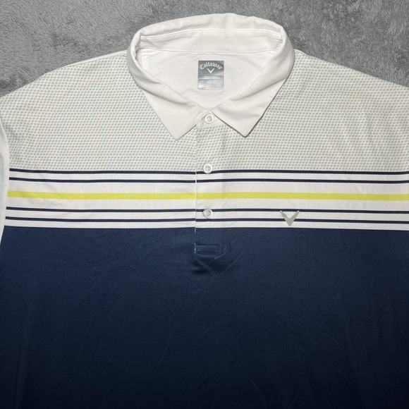 Callaway Other - Callaway Multicolor Geometric Polo Mens XXL Opti Dri Performance Shirt